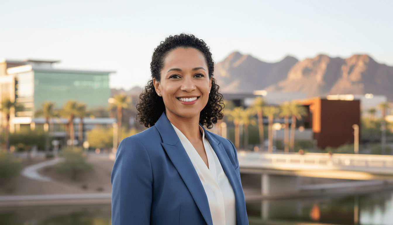 Professional headshot example showcasing Tempe neighborhood style in Phoenix
