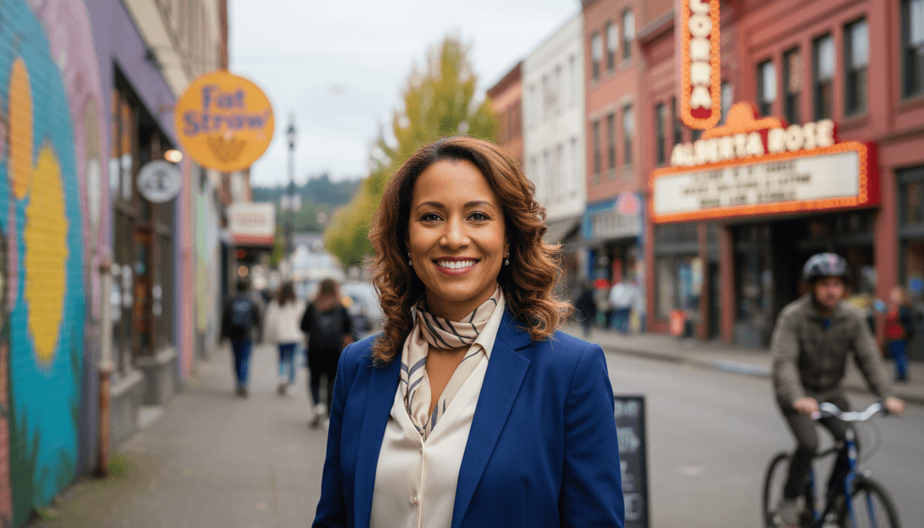 Professional headshot example showcasing Alberta Arts District neighborhood style in Portland
