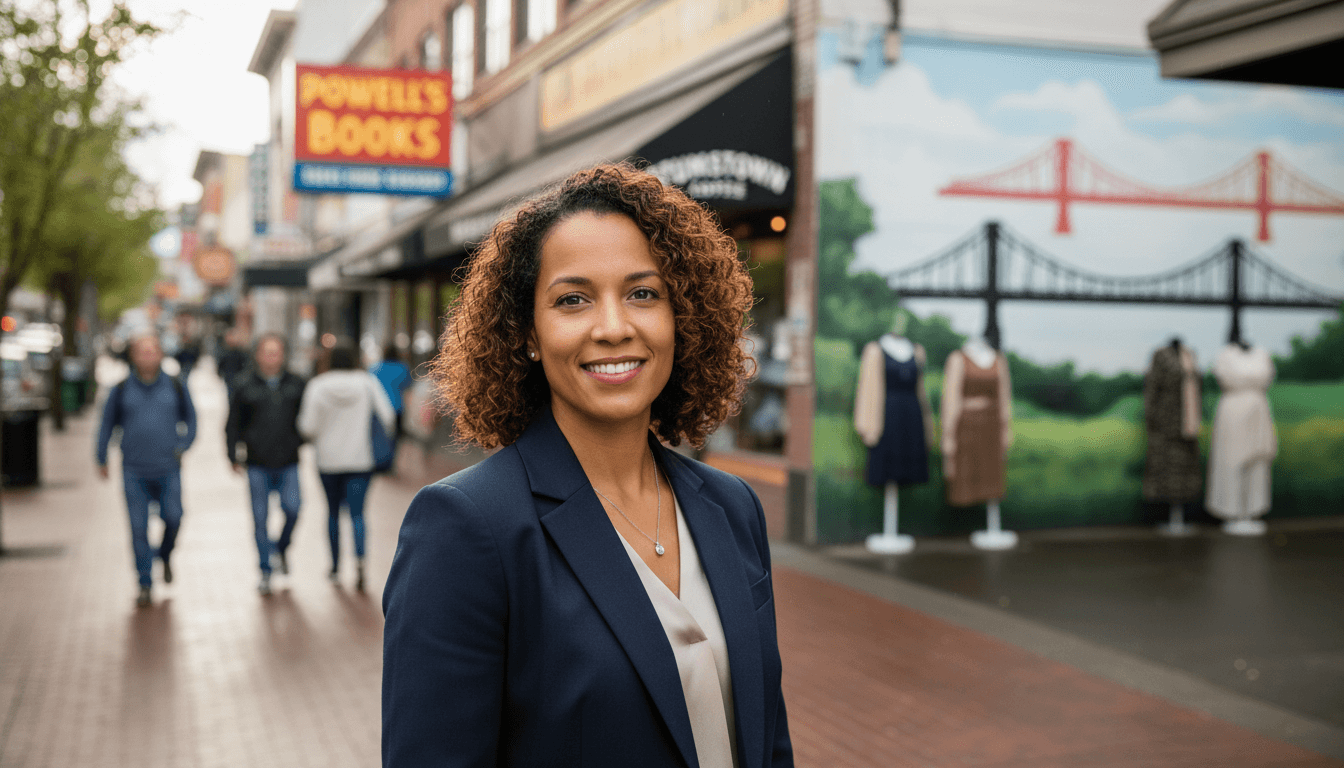 Professional headshot example showcasing Hawthorne neighborhood style in Portland