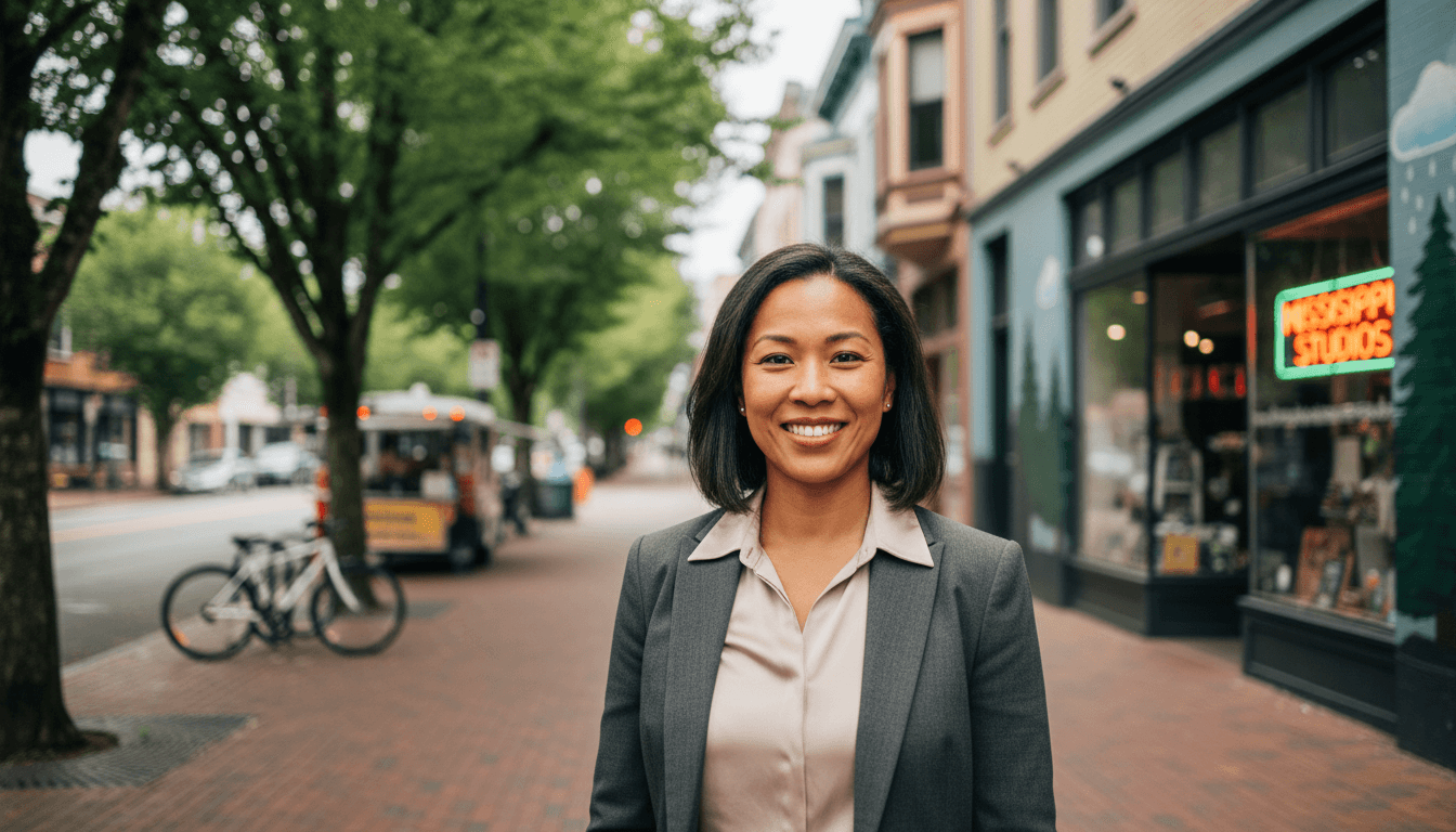 Professional headshot example showcasing Mississippi Avenue neighborhood style in Portland