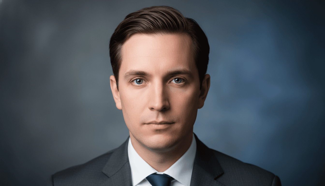 Professional headshot with classic studio lighting