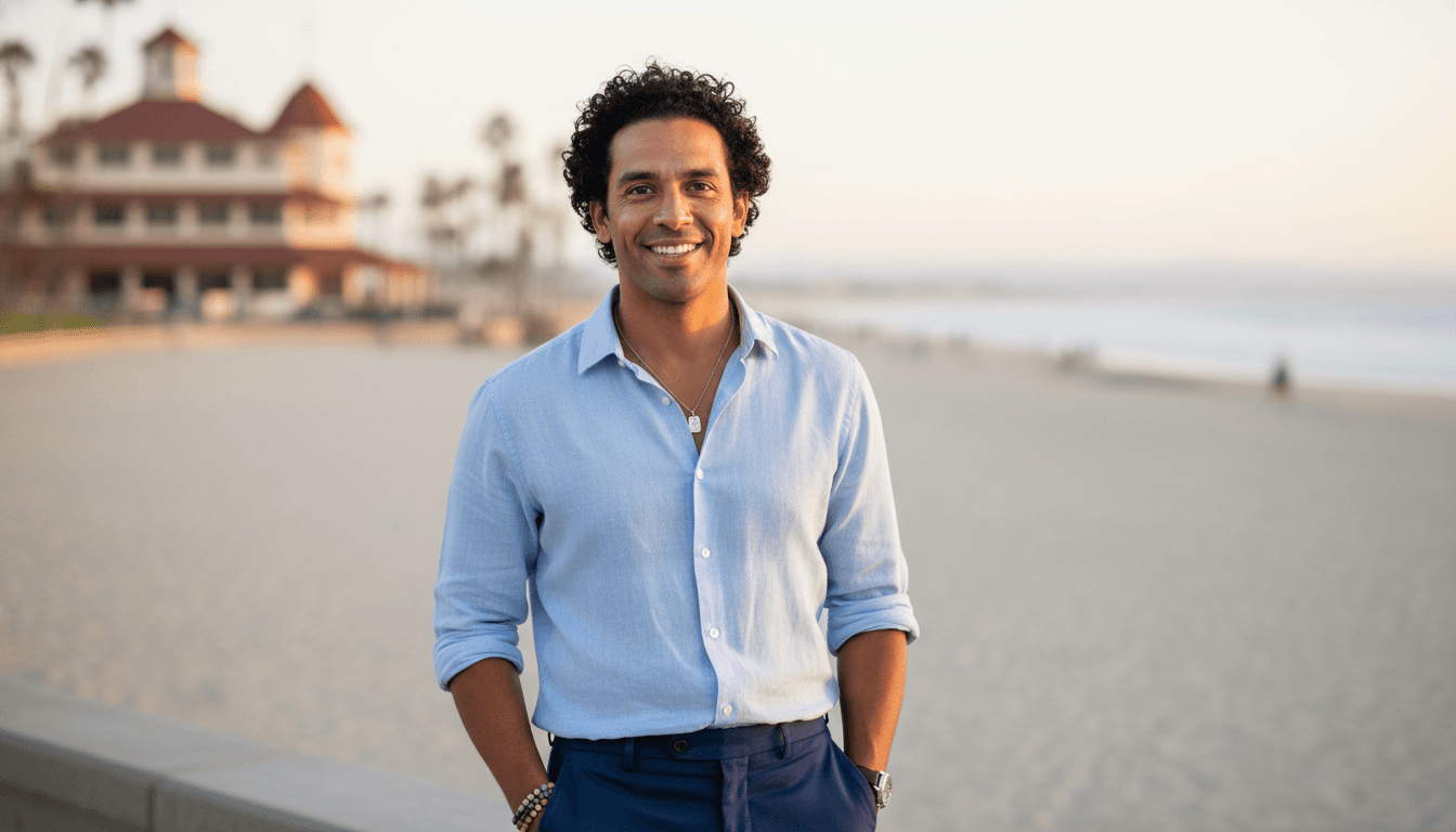 business headshot example showcasing Coronado neighborhood style in San Diego