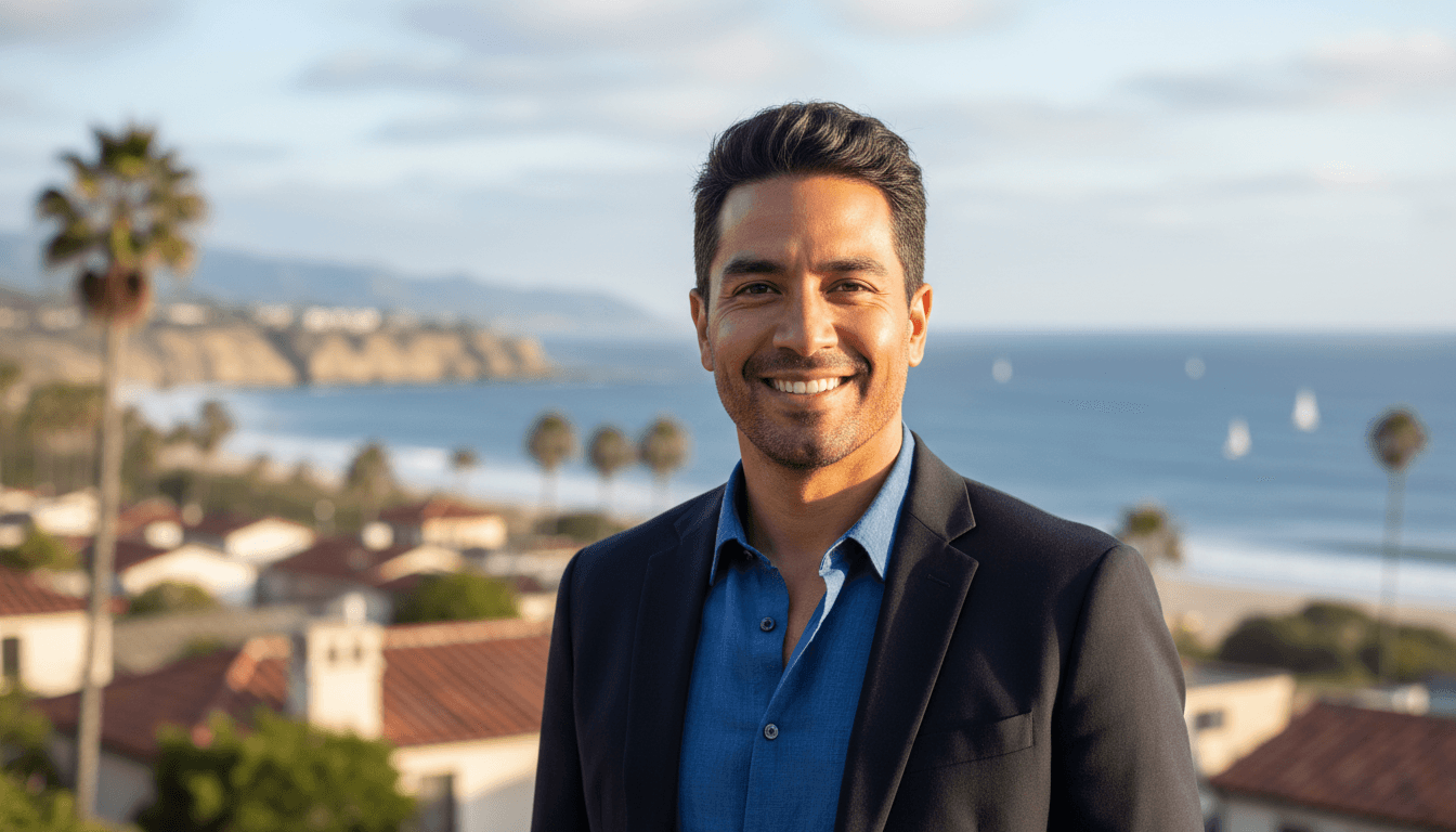 business headshot example showcasing Del Mar neighborhood style in San Diego