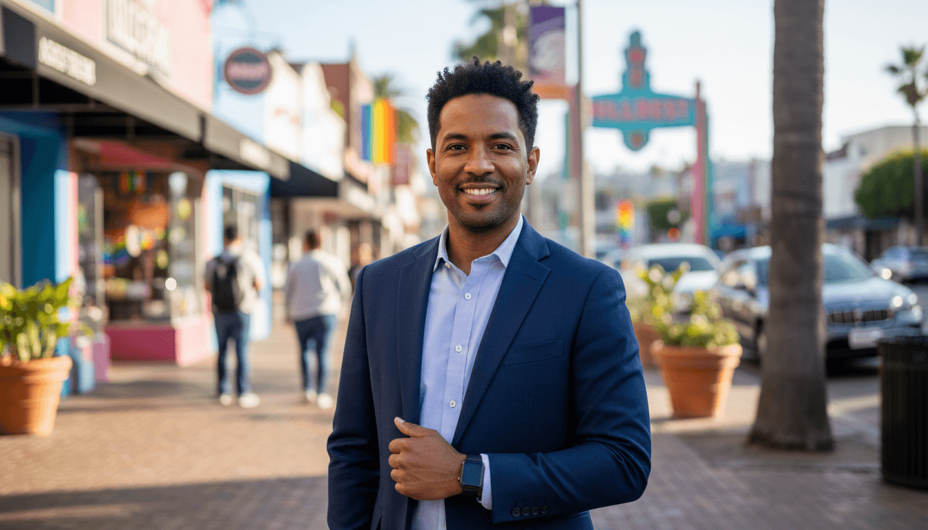 executive headshot example showcasing Hillcrest neighborhood style in San Diego