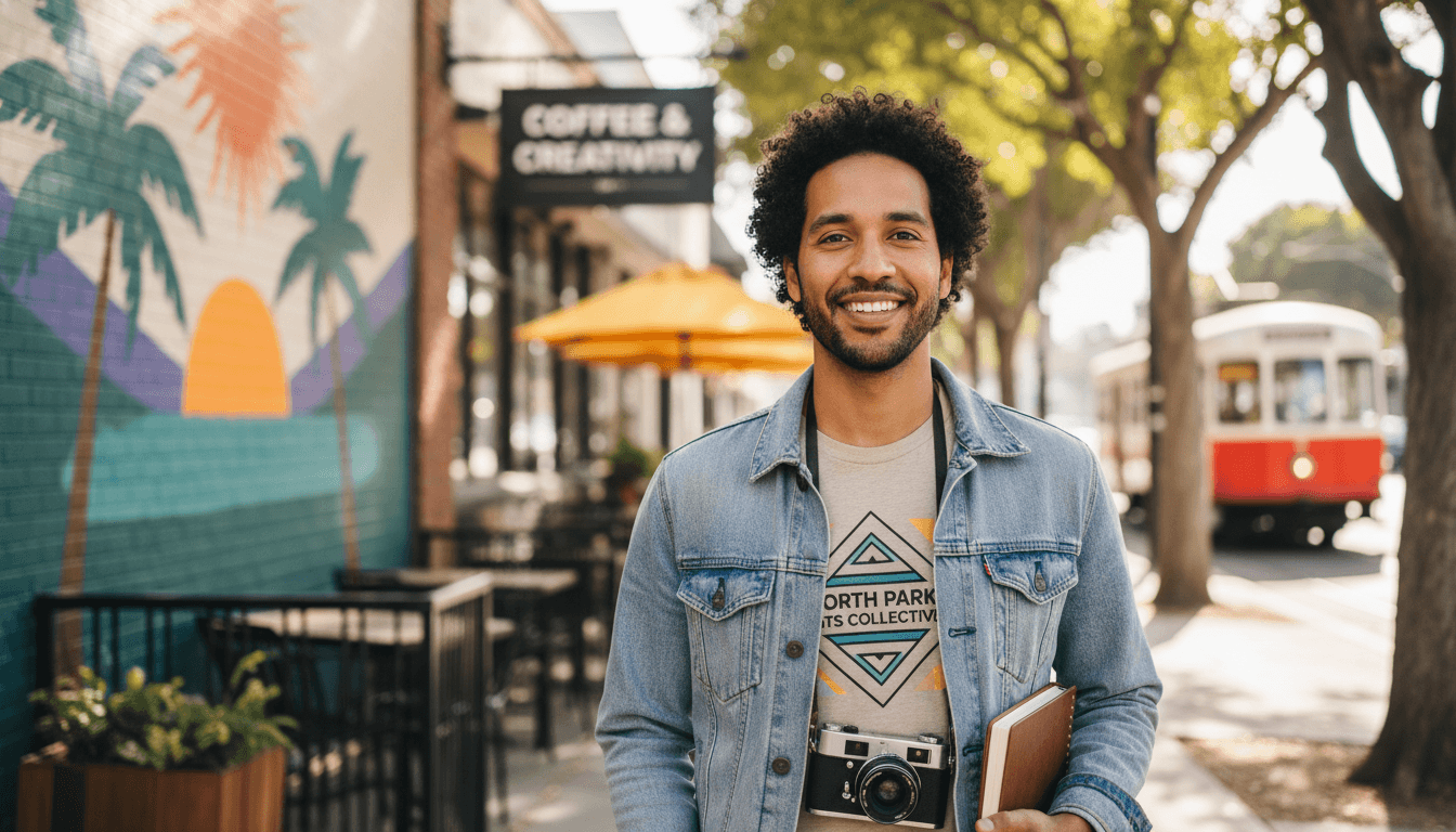 business headshot example showcasing North Park neighborhood style in San Diego