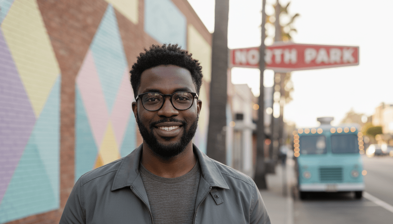 executive headshot example showcasing North Park neighborhood style in San Diego