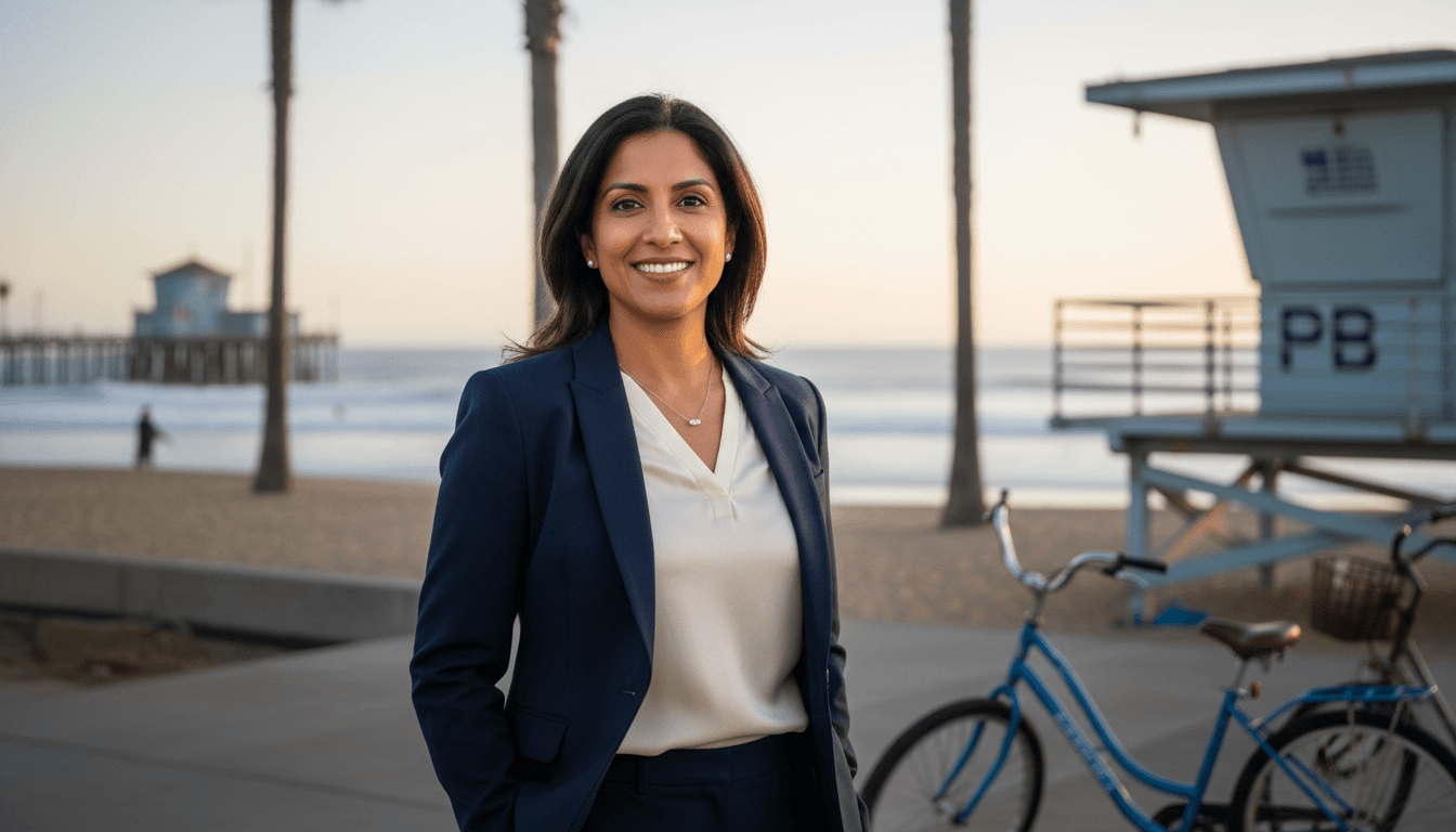 Professional headshot example showcasing Pacific Beach neighborhood style in San Diego