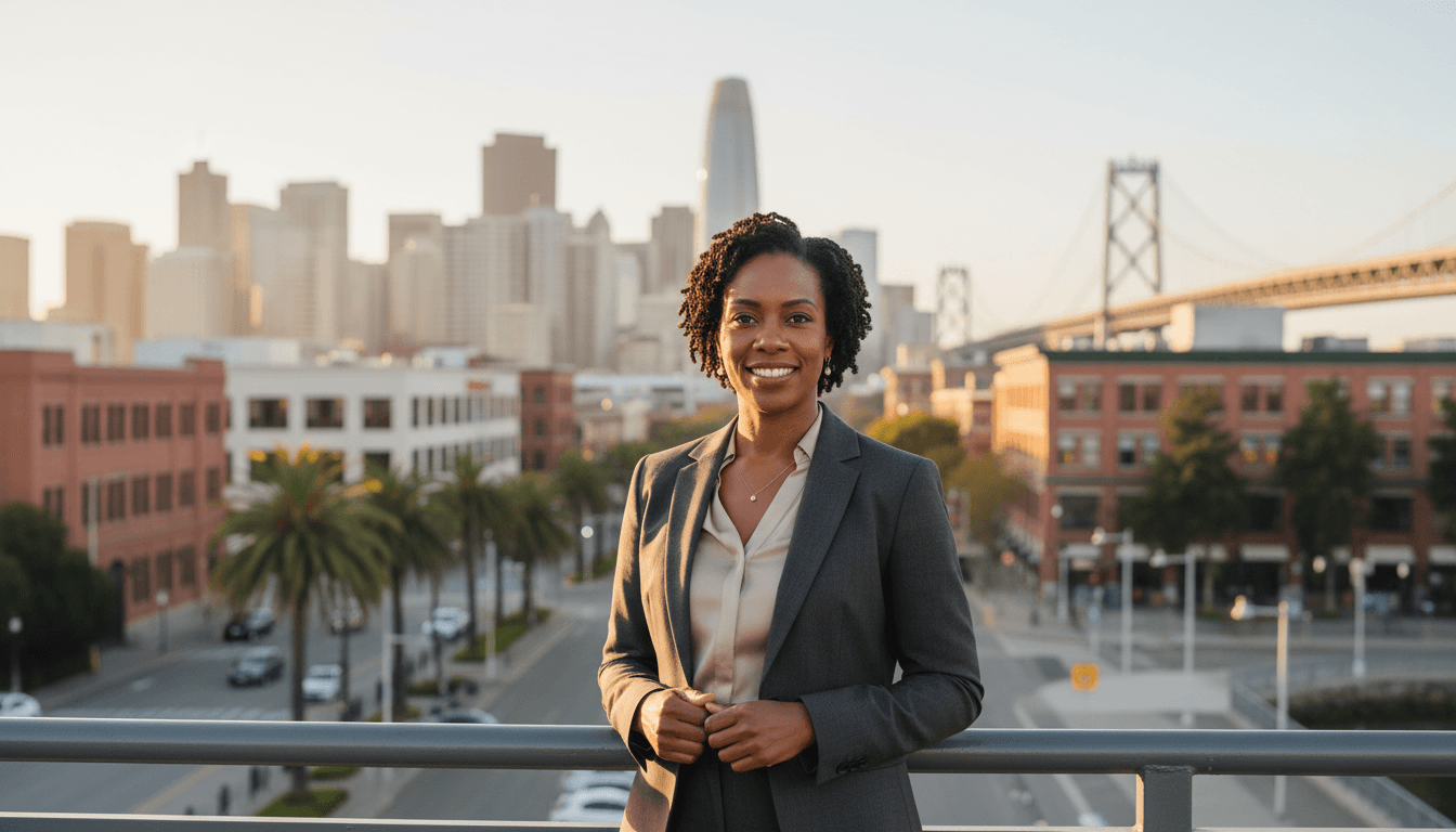Professional headshot example showcasing Oakland neighborhood style in San Francisco