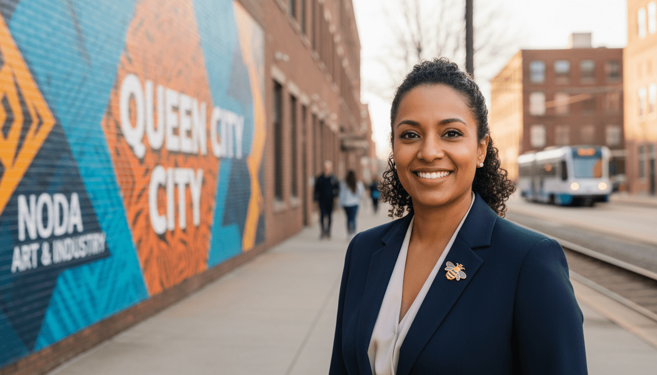 Professional headshot example showcasing NoDa neighborhood style in Charlotte