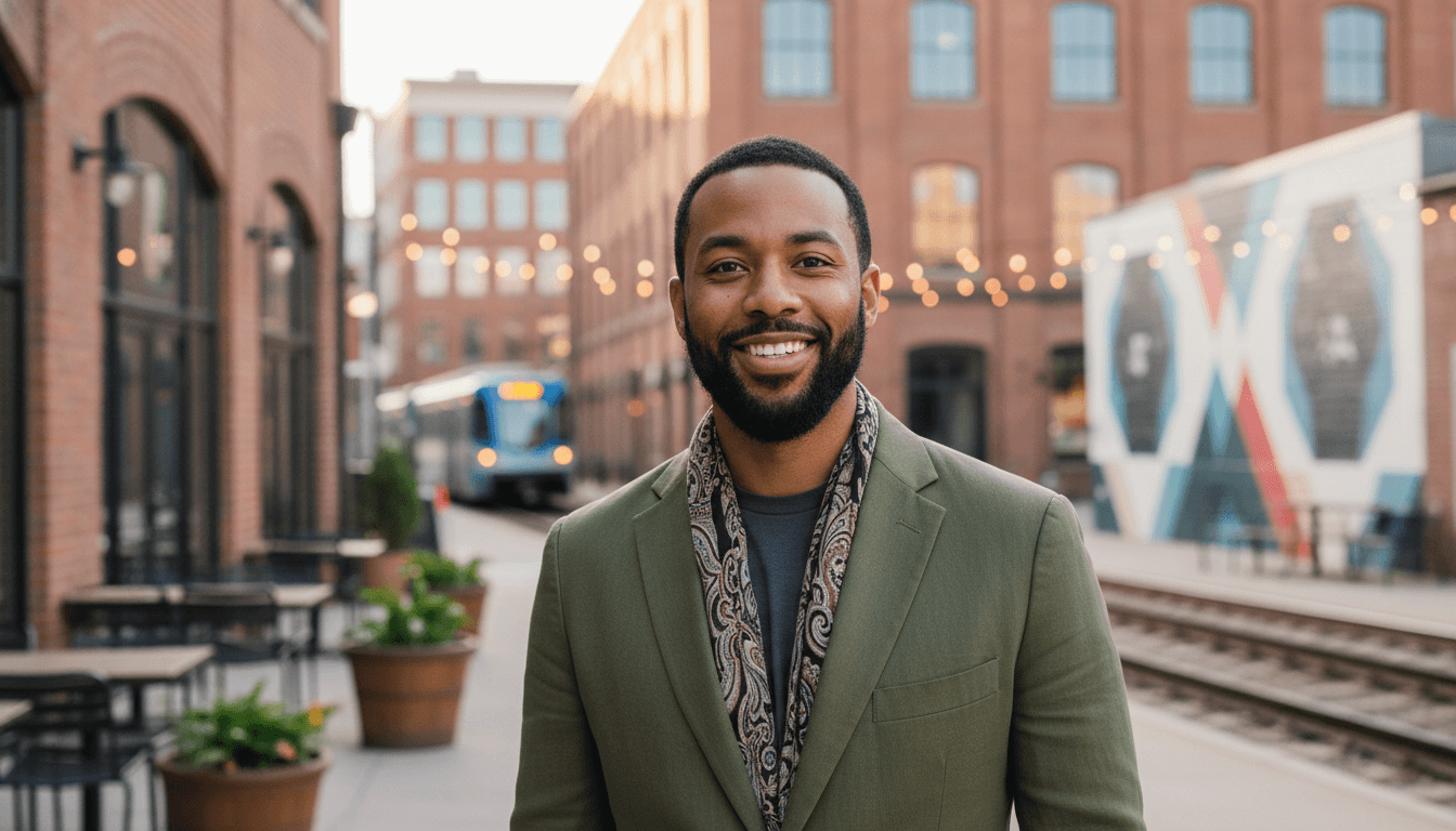 business headshot example showcasing South End neighborhood style in Charlotte
