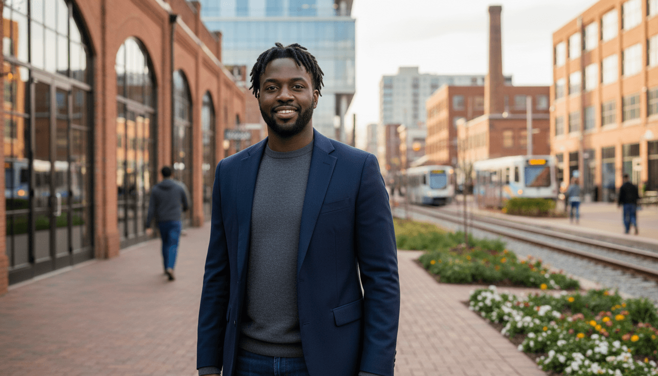 executive headshot example showcasing South End neighborhood style in Charlotte