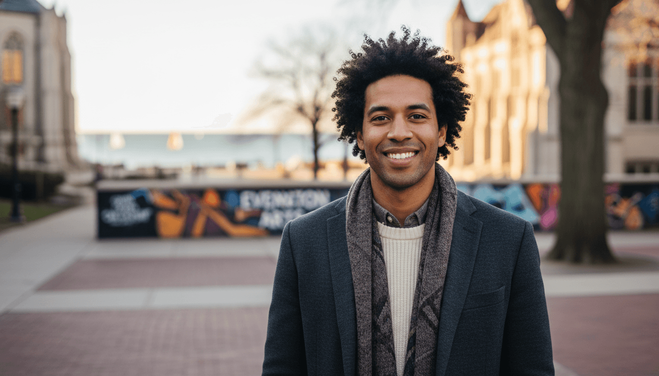 business headshot example showcasing Evanston neighborhood style in Chicago