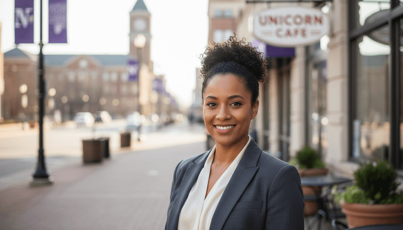 corporate portrait example showcasing Evanston neighborhood style in Chicago