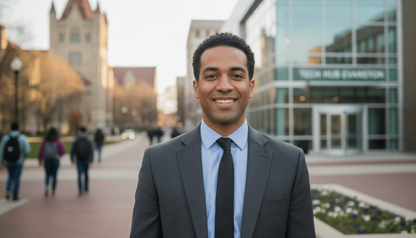 executive headshot example showcasing Evanston neighborhood style in Chicago