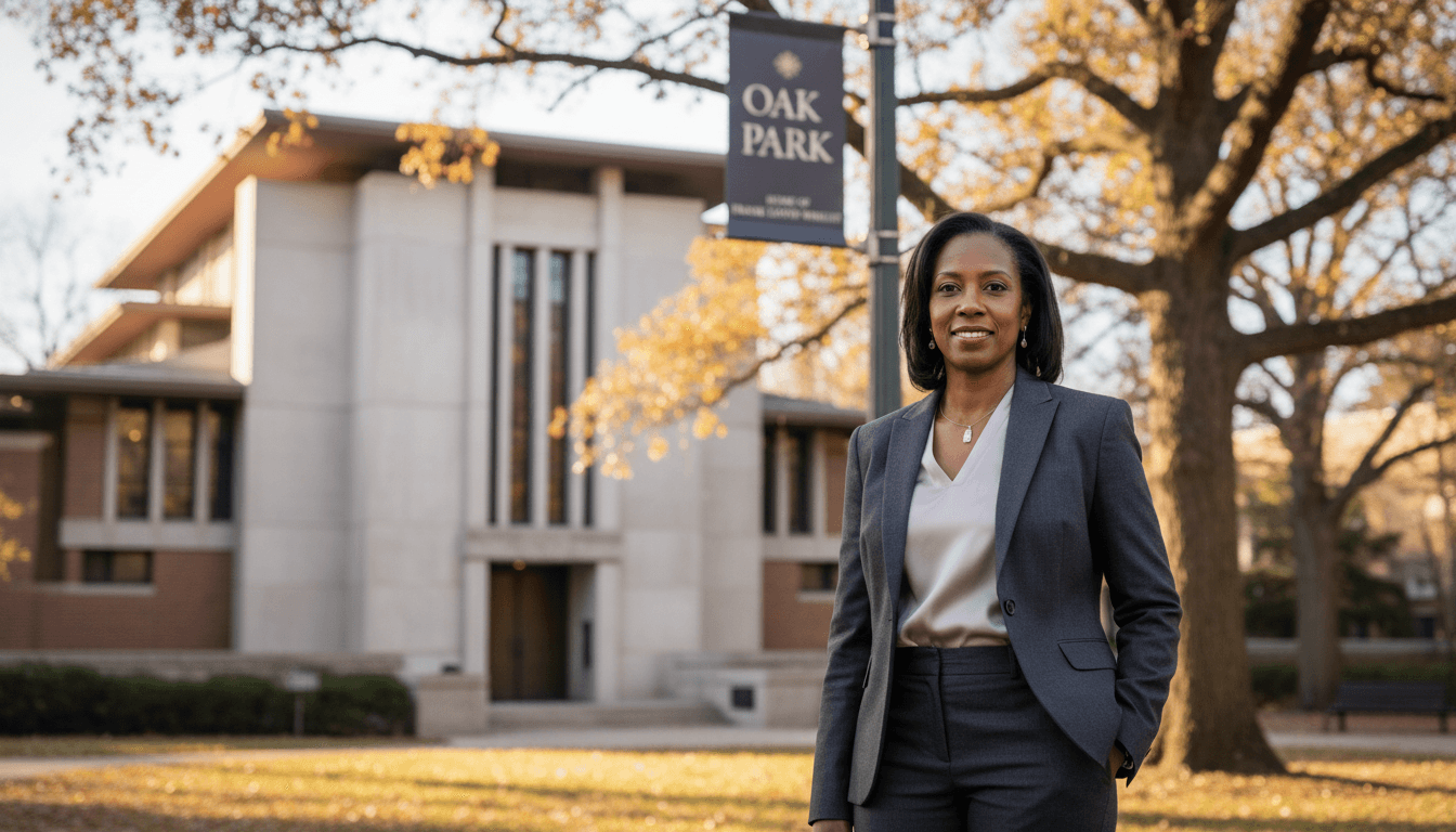Professional headshot example showcasing Oak Park neighborhood style in Chicago
