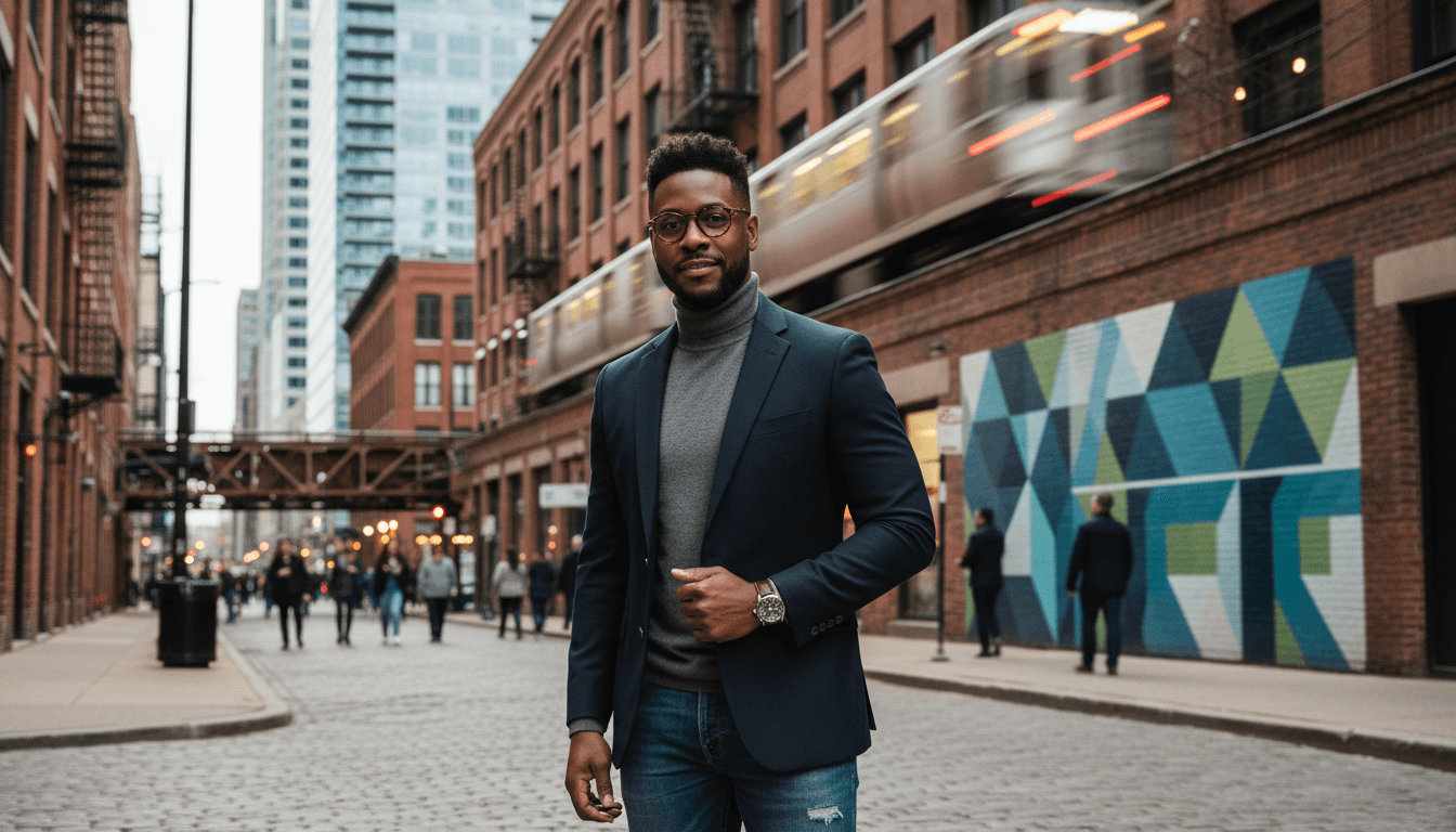 business headshot example showcasing River North neighborhood style in Chicago