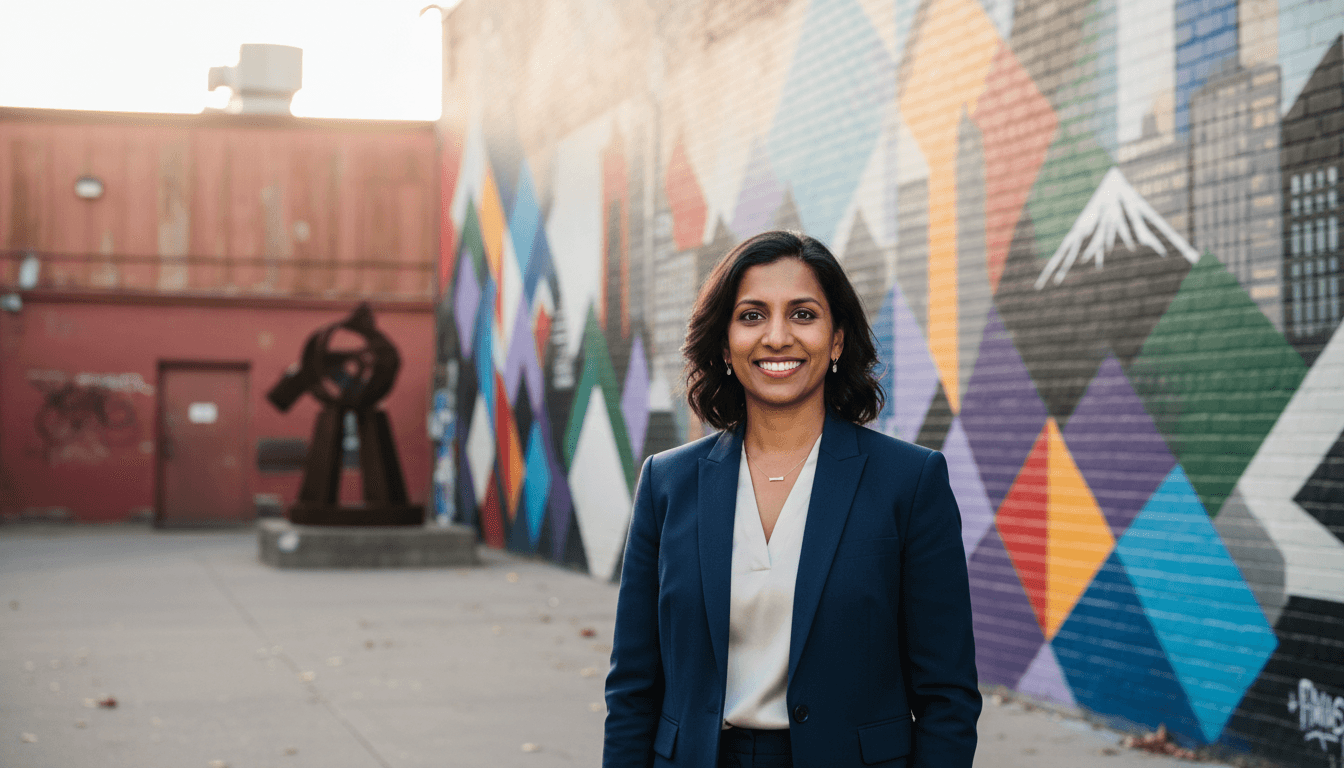Professional headshot example showcasing RiNo neighborhood style in Denver