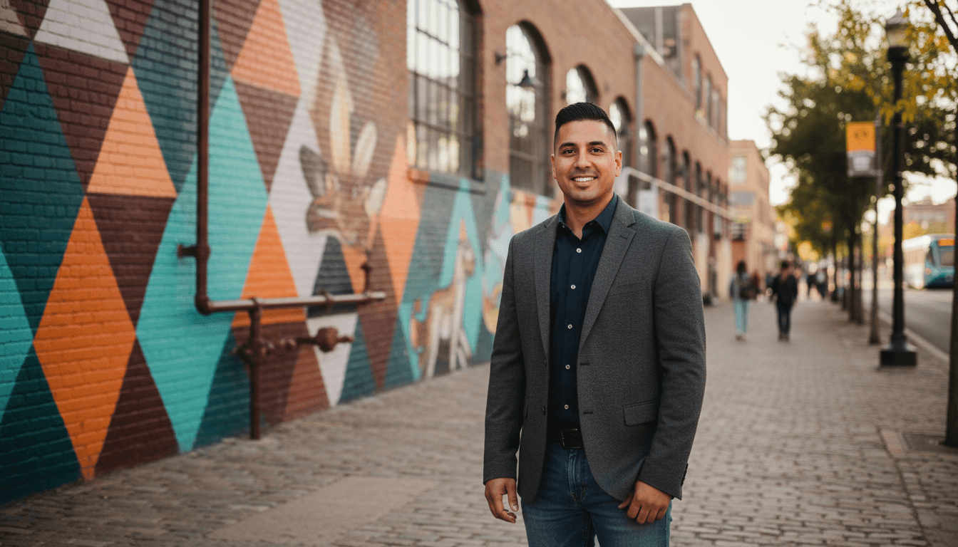 executive headshot example showcasing RiNo neighborhood style in Denver