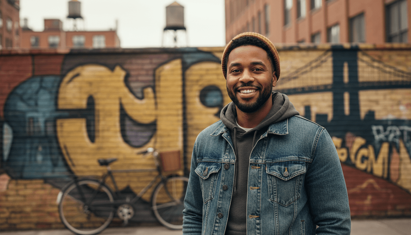 business headshot example showcasing Brooklyn neighborhood style in New York