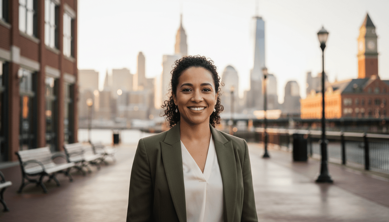 corporate portrait example showcasing Hoboken neighborhood style in New York