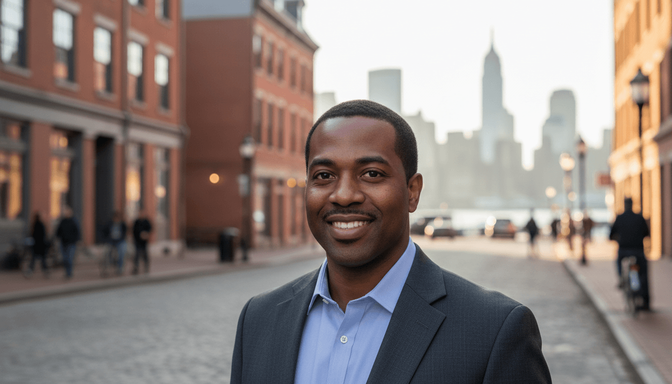 executive headshot example showcasing Hoboken neighborhood style in New York