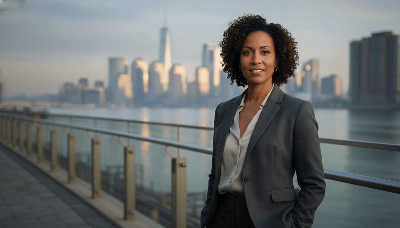 Professional headshot example showcasing Jersey City neighborhood style in New York
