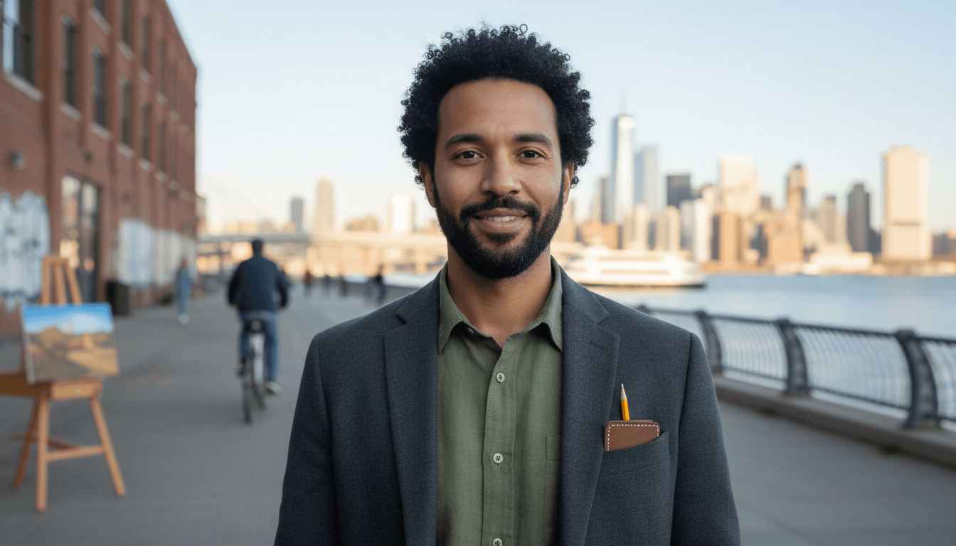 business headshot example showcasing Jersey City neighborhood style in New York