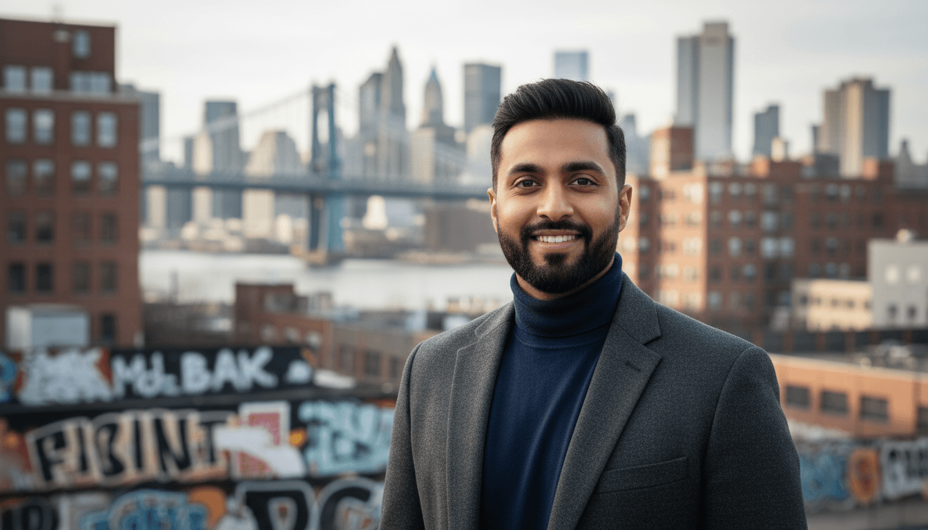 business headshot example showcasing Long Island City neighborhood style in New York