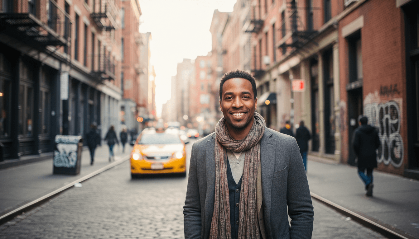 business headshot example showcasing Manhattan neighborhood style in New York