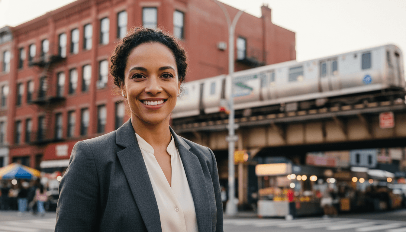 Professional headshot example showcasing Queens neighborhood style in New York