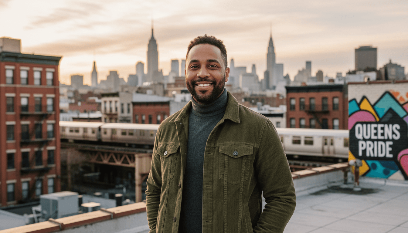business headshot example showcasing Queens neighborhood style in New York