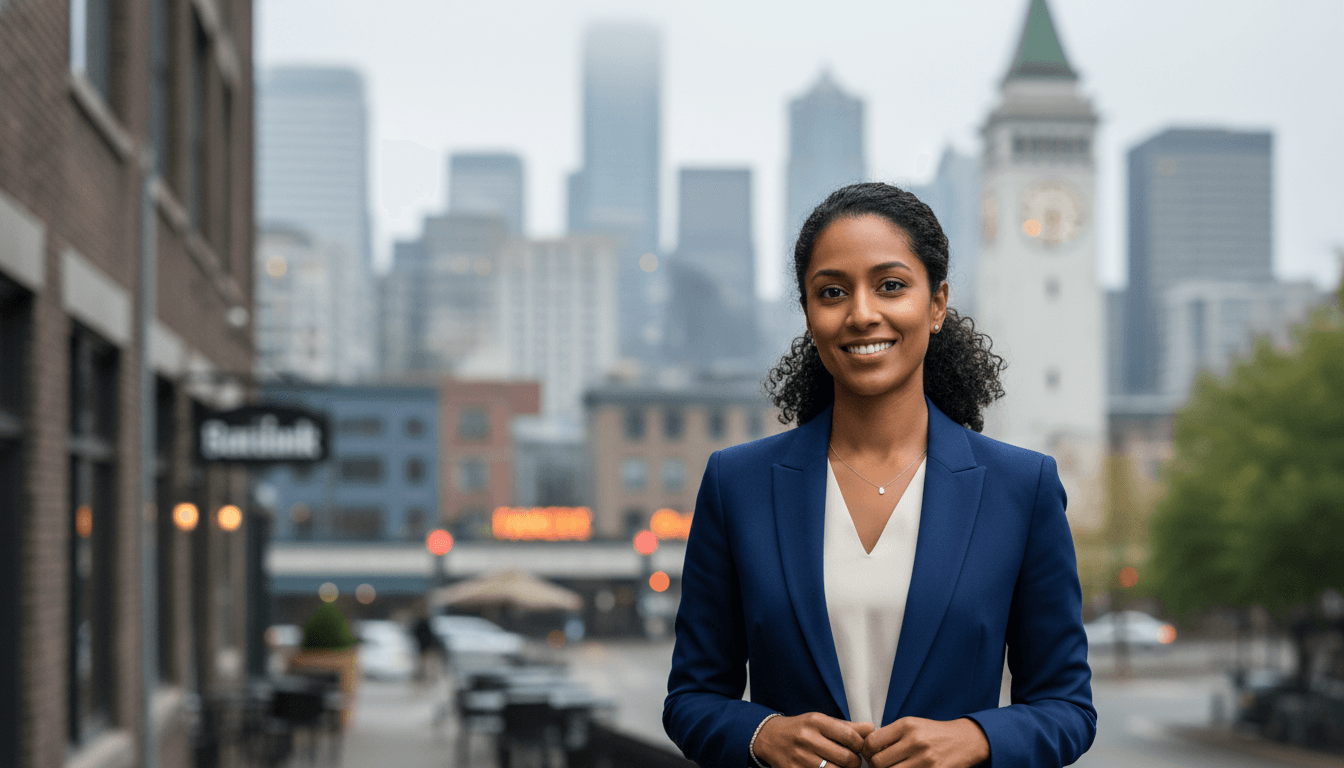 corporate portrait example showcasing Downtown Seattle neighborhood style in Seattle