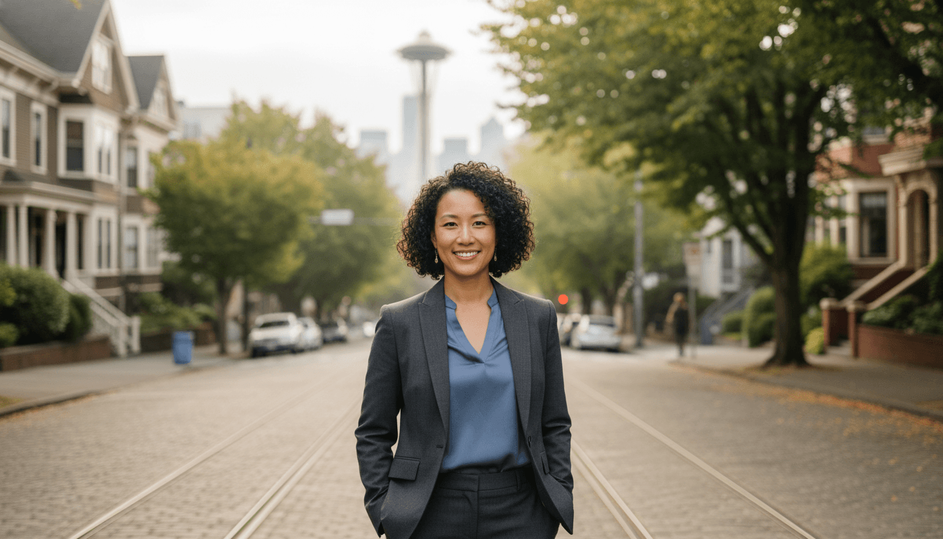 Professional headshot example showcasing Queen Anne neighborhood style in Seattle