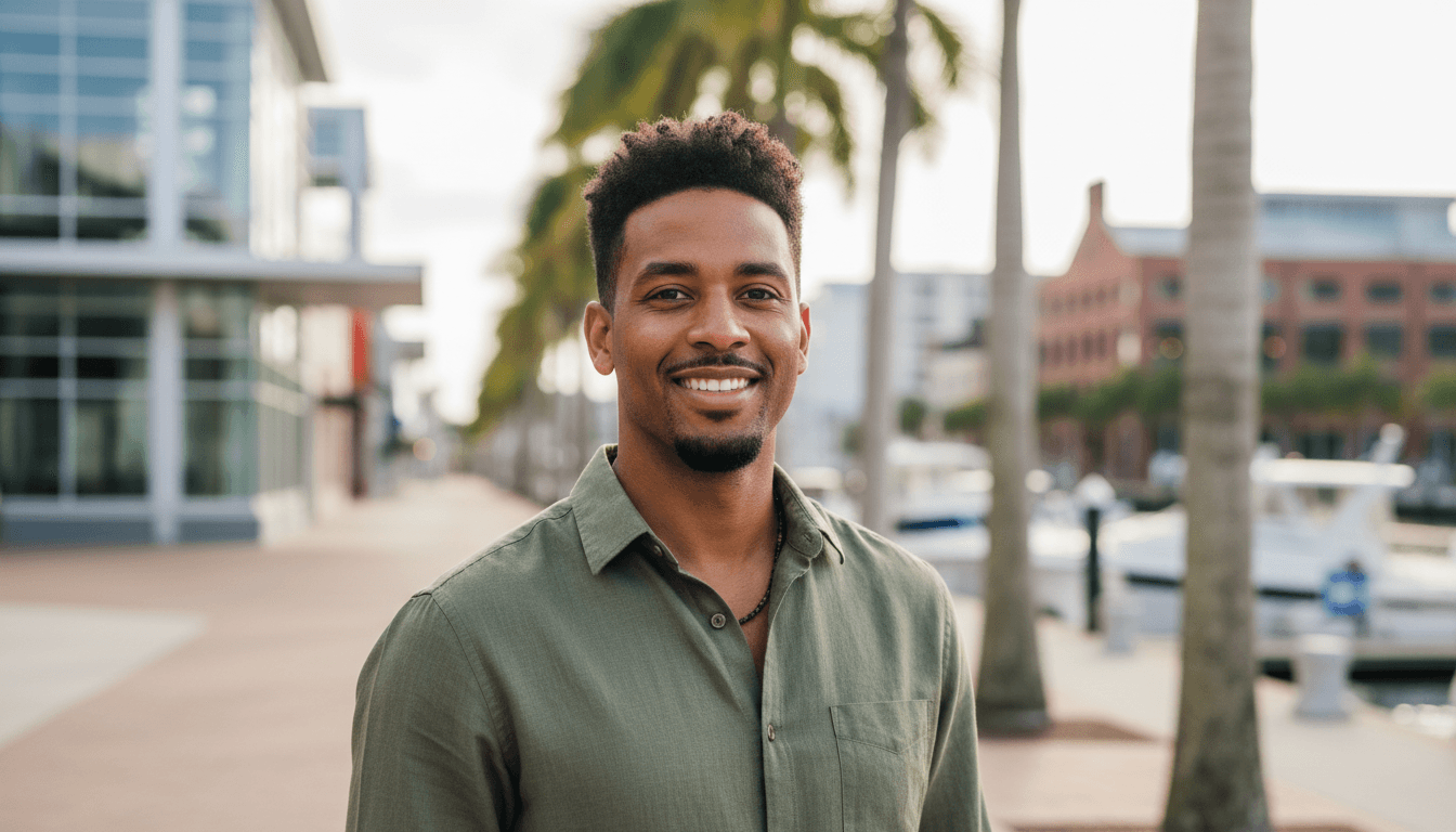 business headshot example showcasing Channelside neighborhood style in Tampa