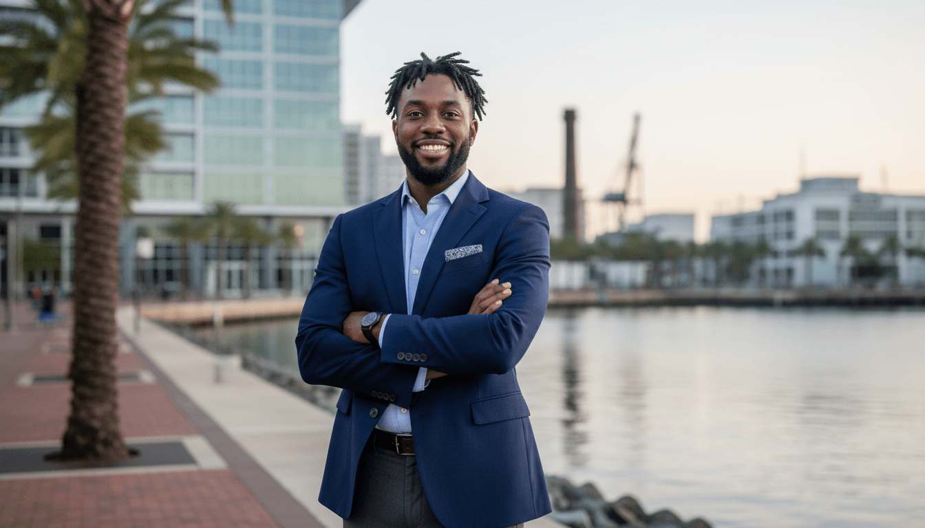 executive headshot example showcasing Channelside neighborhood style in Tampa