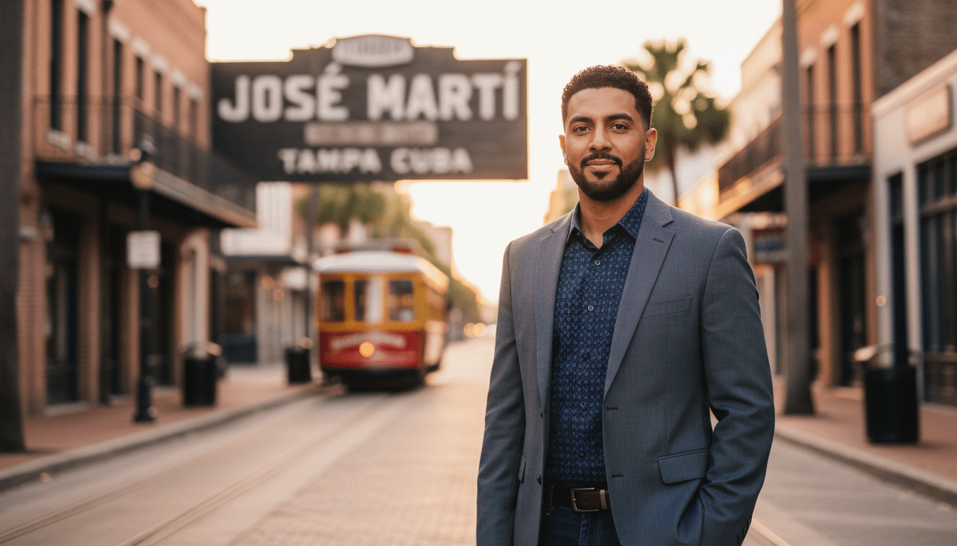 executive headshot example showcasing Ybor City neighborhood style in Tampa