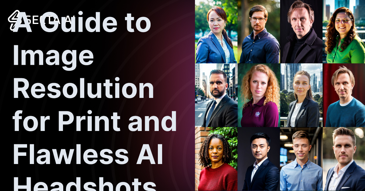 A Guide to Image Resolution for Print and Flawless AI Headshots