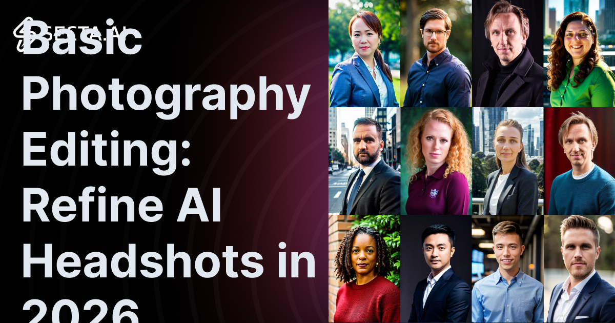 Basic Photography Editing: Refine AI Headshots in 2026