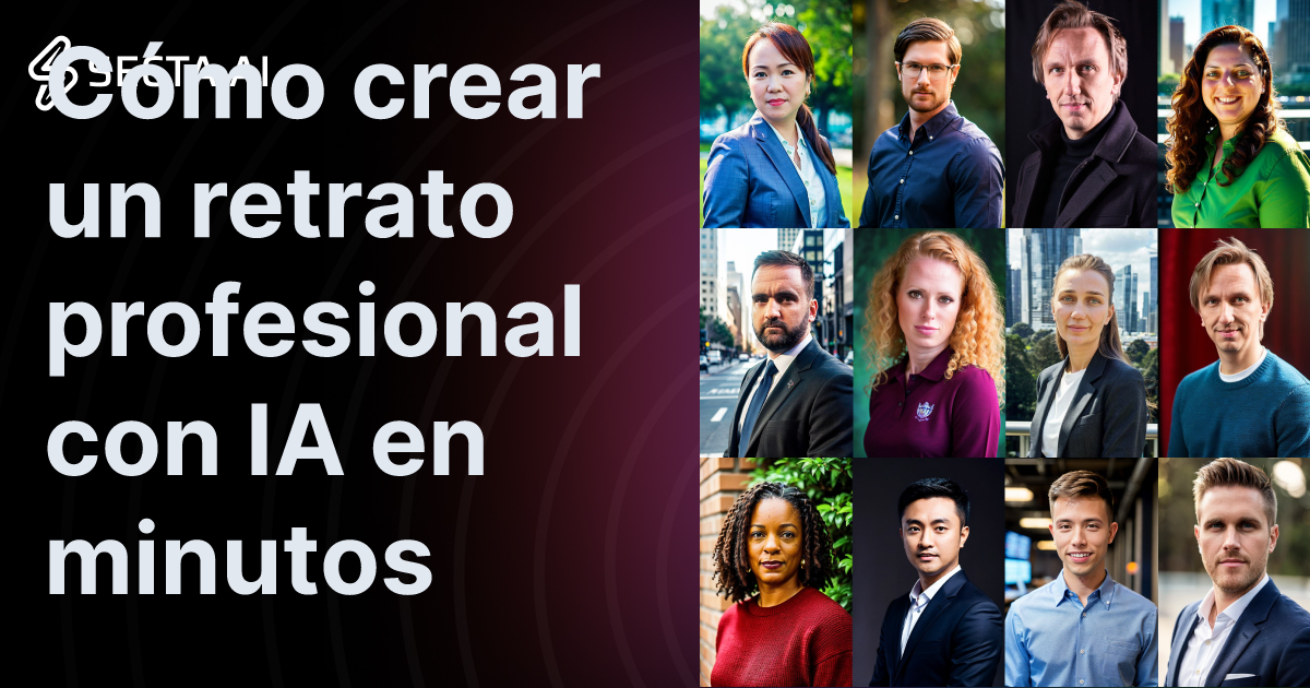 Cómo crear un retrato profesional con IA en minutos