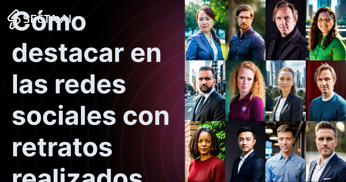 Cómo destacar en las redes sociales con retratos realizados mediante IA