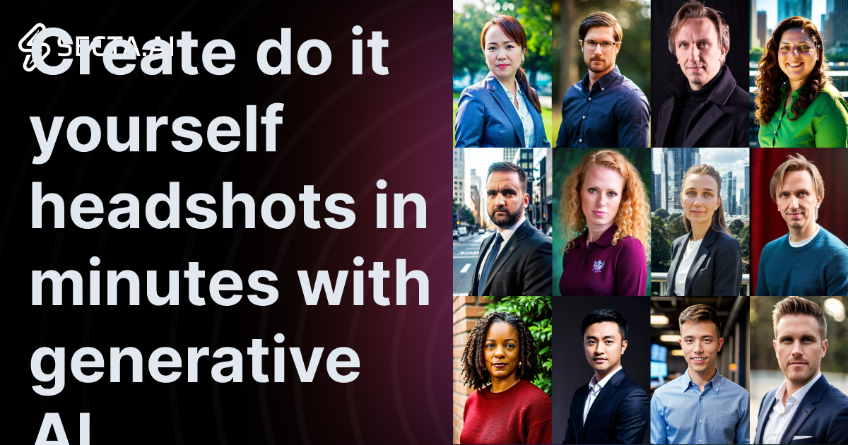 Create do it yourself headshots in minutes with generative AI