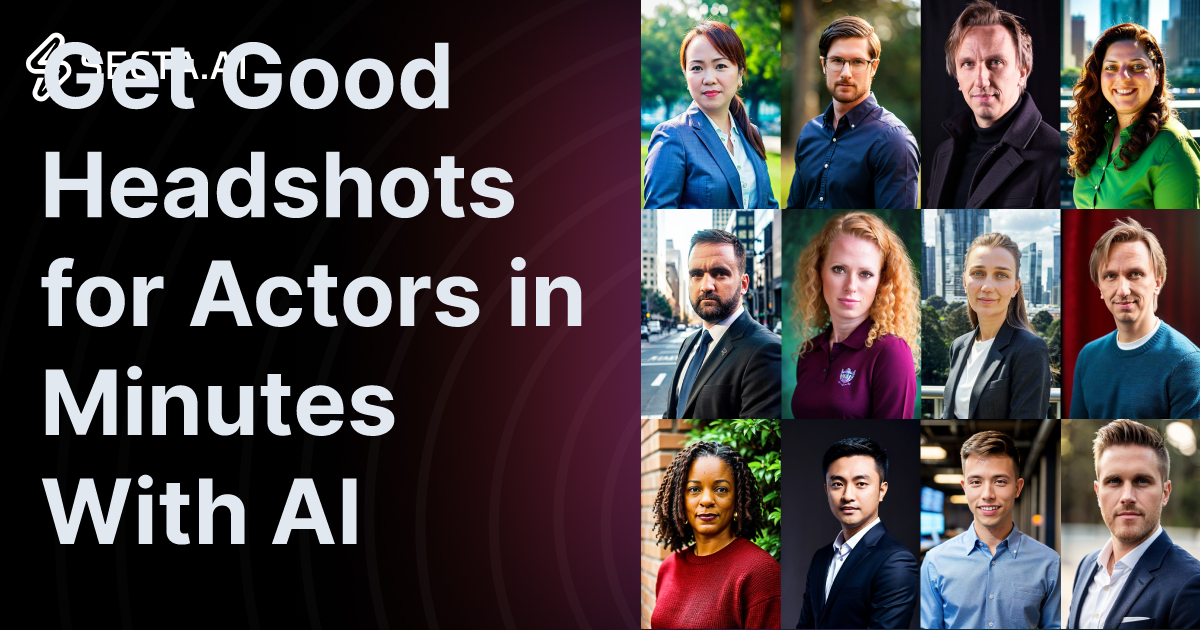 Get Good Headshots for Actors in Minutes With AI