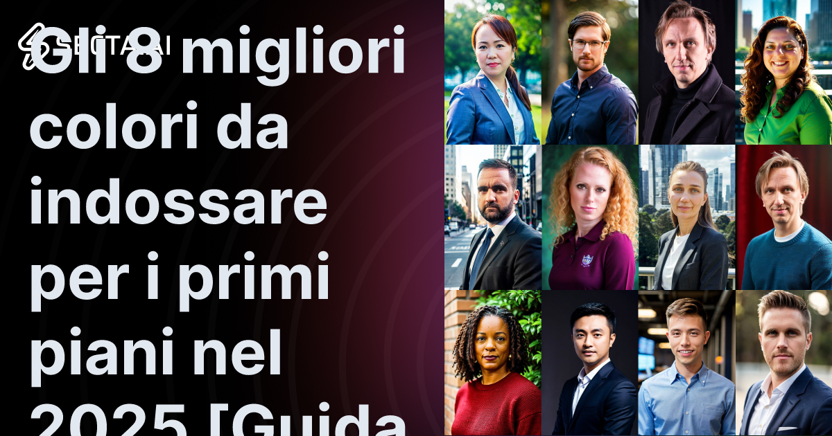 Gli 8 migliori colori da indossare per i primi piani nel 2025 [Guida AI].