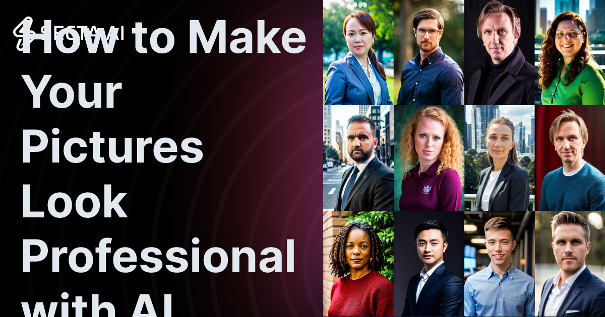 How to Make Your Pictures Look Professional with AI