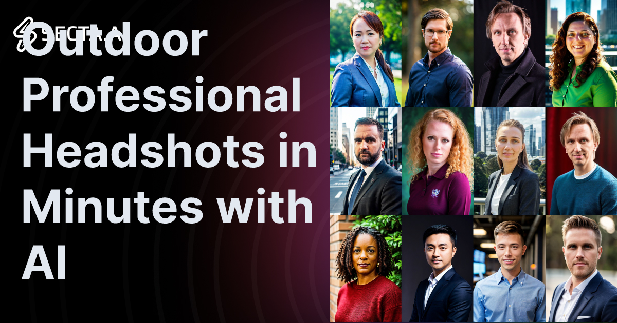 Outdoor Professional Headshots in Minutes with AI